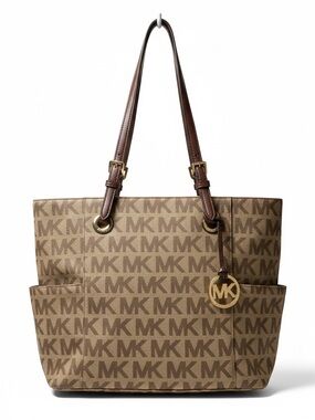 Michael Kors Susannah Large Tote MK Signature Canvas Brown Acorn